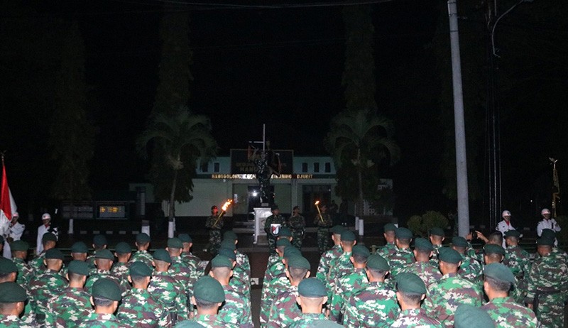 Suasana Khidmat Tradisi HUT ke-69 Yonif Raider 400/BR - Bagian 1