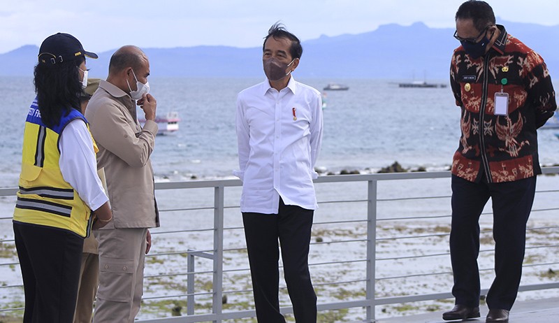 Presiden Jokowi Resmikan Taman Wisata dan Kuliner Pantai Kelapa Lima Kupang - Bagian 1
