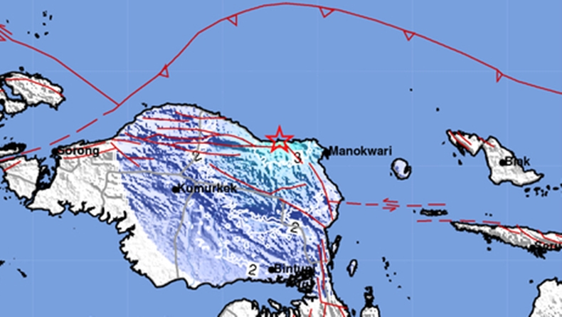 Gempa Terkini Magnitudo 4,8 Guncang Manokwari
