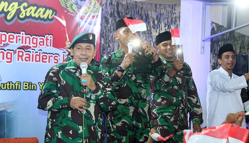 Pakai Baju Loreng dan Baret TNI, Habib Luthfi Tausiah di Markas Banteng Raider - Bagian 5