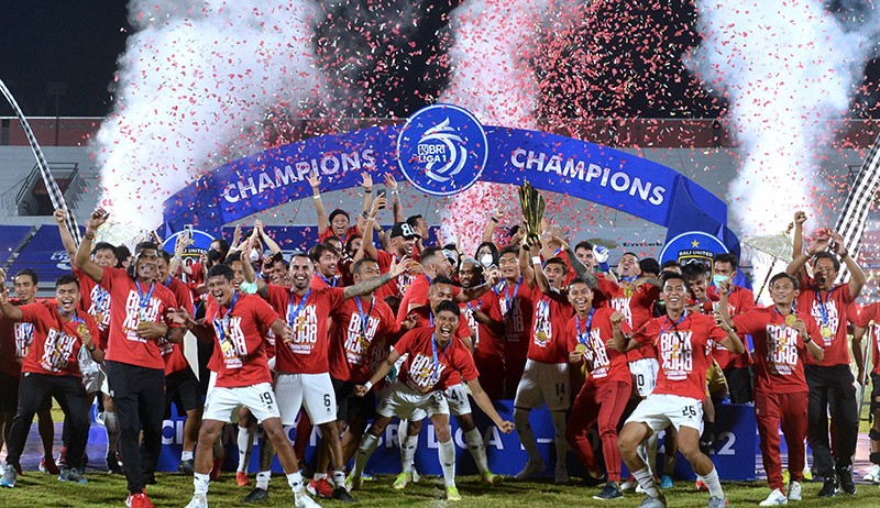 Ekspresi Kemenangan Pemain Bali United Juara Liga 1 - Bagian 1