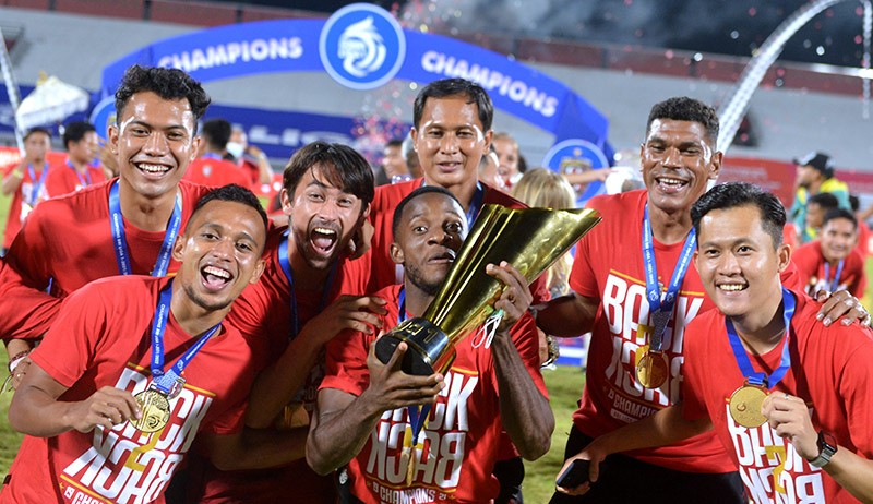 Ekspresi Kemenangan Pemain Bali United Juara Liga 1 - Bagian 2