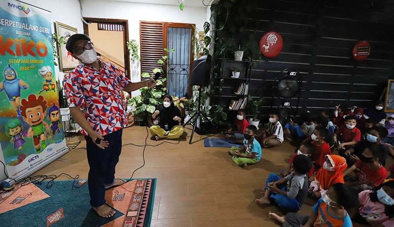 Keseruan Anak-Anak Ikuti Aksi MNC Peduli di Kampung Dongeng Ciputat - Bagian 1