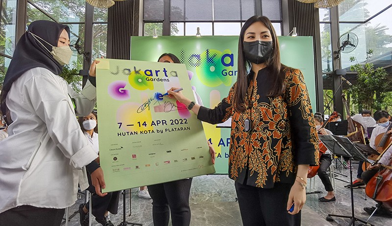 Wamenparekraf Angela Tanoesoedibjo Resmikan Art Jakarta Gardens 2022 - Bagian 1