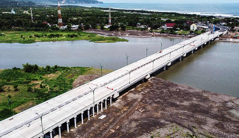 Progres Pembangunan Jembatan Kretek II Parangtritis Sepanjang 2.015 Meter - Bagian 1