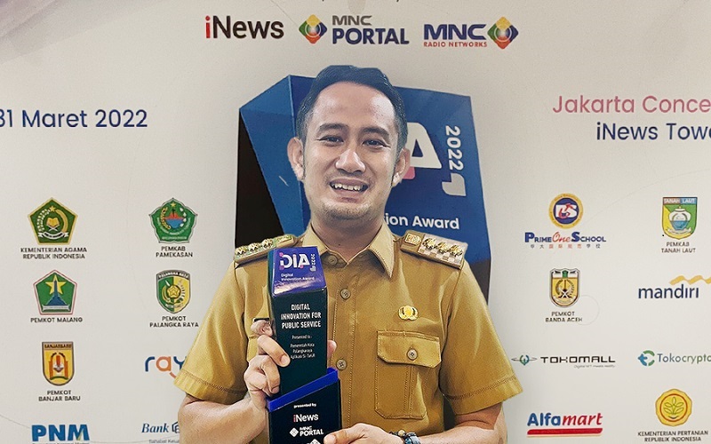 Pemko Palangka Raya Raih Penghargaan Digital Innovation Award 2022