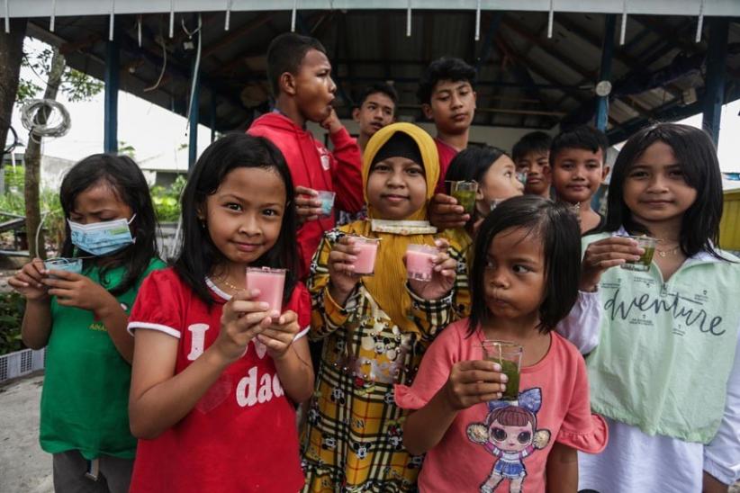  Begini Keseruan Anak-anak Belajar Membuat Lilin Berbahan Minyak Goreng Bekas - Bagian 2