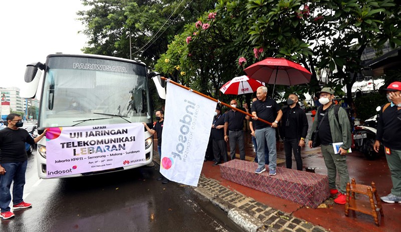 IOH Lepas Tim Uji Jaringan Telekomunikasi Lebaran Rute Mudik Jakarta-Surabaya - Bagian 1