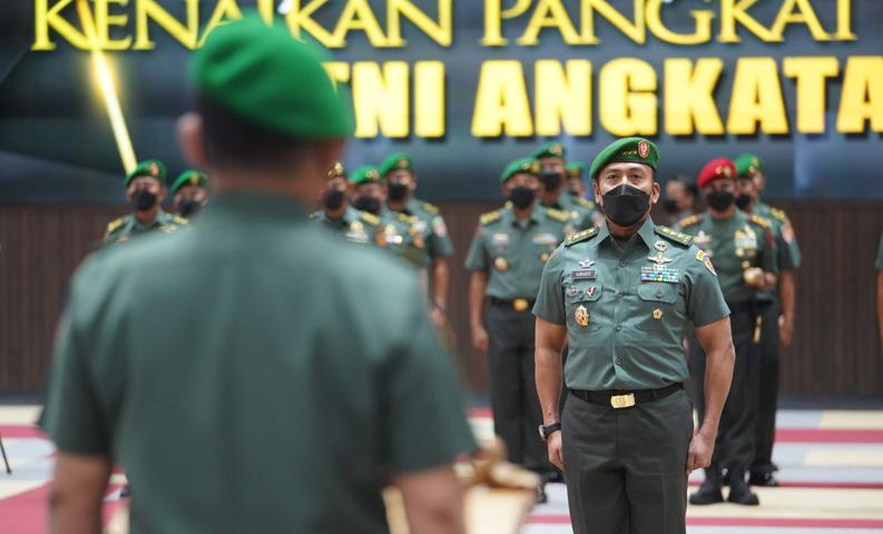  24 Pati TNI AD Naik Pangkat, Jenderal Kelahiran Kudus Sandang Bintang 3