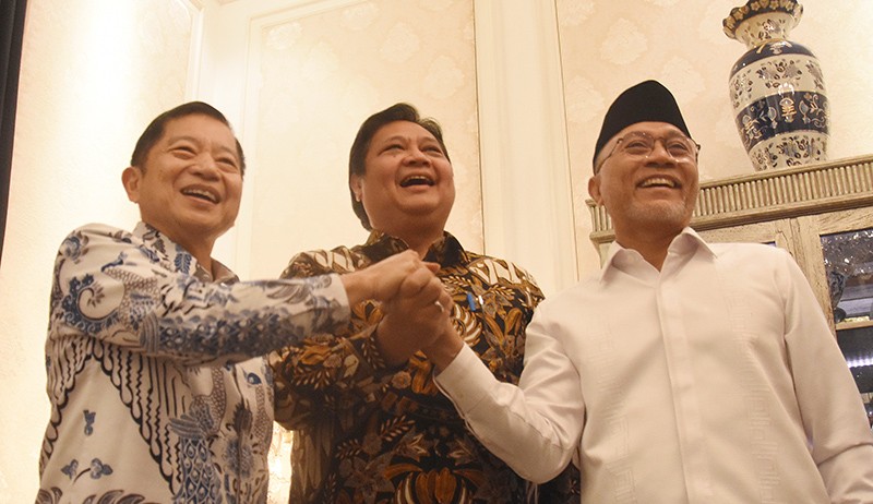 Pertemuan Petinggi Partai Golkar, PAN dan PPP Bahas Koalisi Bersatu - Bagian 1