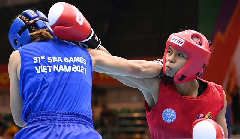 Potret Atlet Kickboxing Putri Indonesia Sumbang Medali Emas SEA Games 2021 - Bagian 3