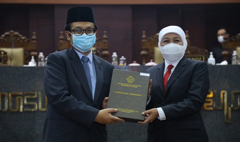 Pemprov Jatim Kembali Raih Opini WTP dari BPK, Ini Pesan Gubernur Khofifah