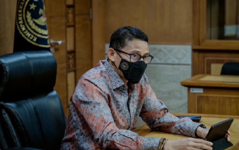 Kain Endek Bali Jadi Suvenir GPDRR 2022, Sandiaga Uno : Kita Harapkan Bisa Mendunia