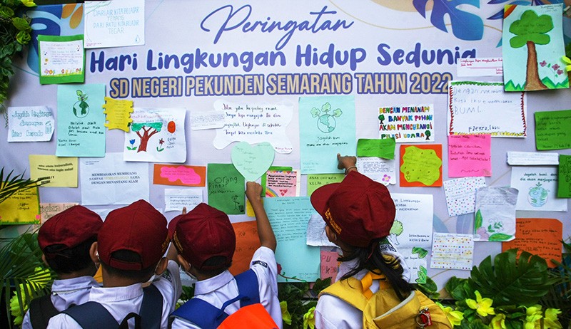 Siswa SDN Pekunden Semarang Peringati Hari Lingkungan Hidup Sedunia - Bagian 1