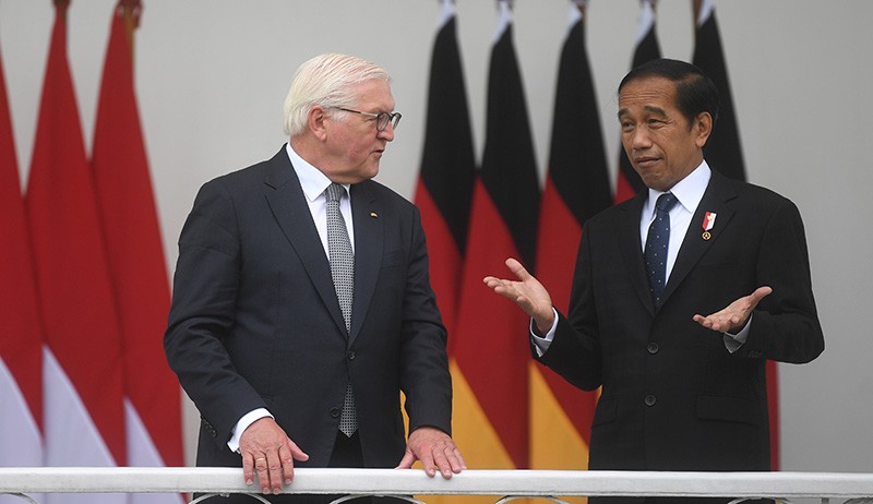 Presiden Jokowi Terima Kunjungan Presiden Republik Federal Jerman di Istana Bogor - Bagian 1