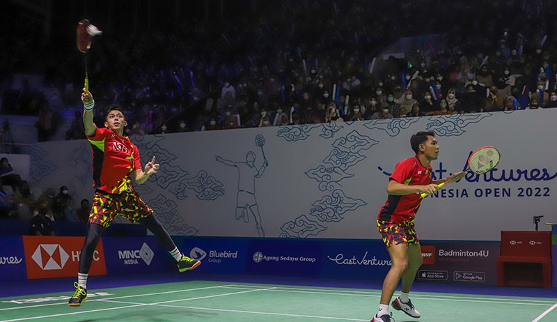 Ganda Putra Fajar/Rian Melaju ke Babak 8 Besar Indonesia Open 2022 - Bagian 2