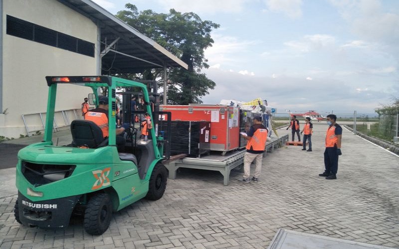 Logistik MXGP Samota Mulai Berdatangan di Bandara Lombok, Begini Penampakannya