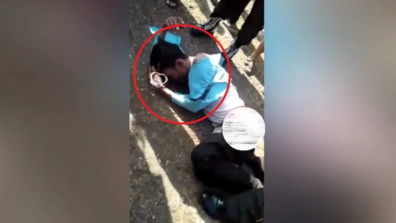 Viral Video Pemuda Subang Babak Belur Dihajar Massa gegara Curi Motor Teman