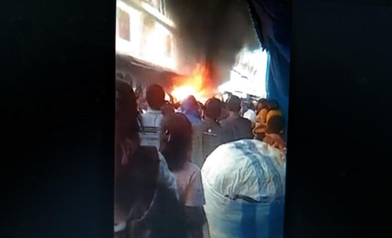 Diduga Korsleting Listrik, 3 Kios Pasar Lugoboti Toba Ludes Terbakar