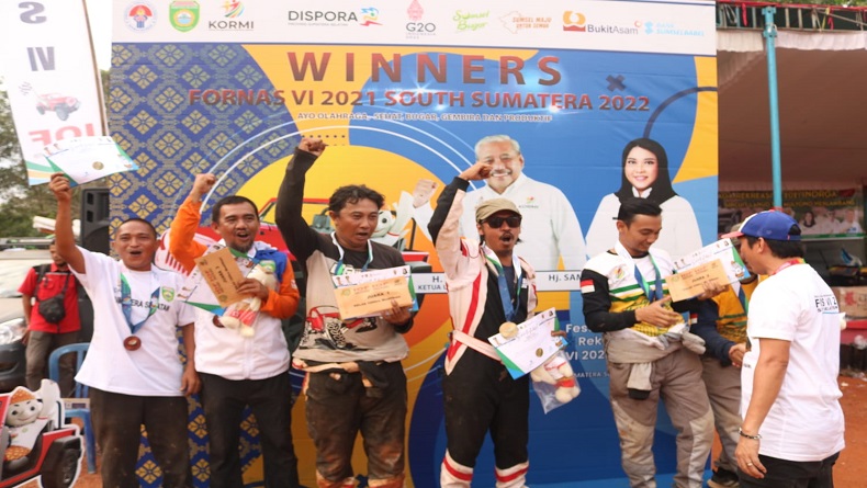 Offroader Pemalang Sabet Medali Emas di Fornas VI Palembang