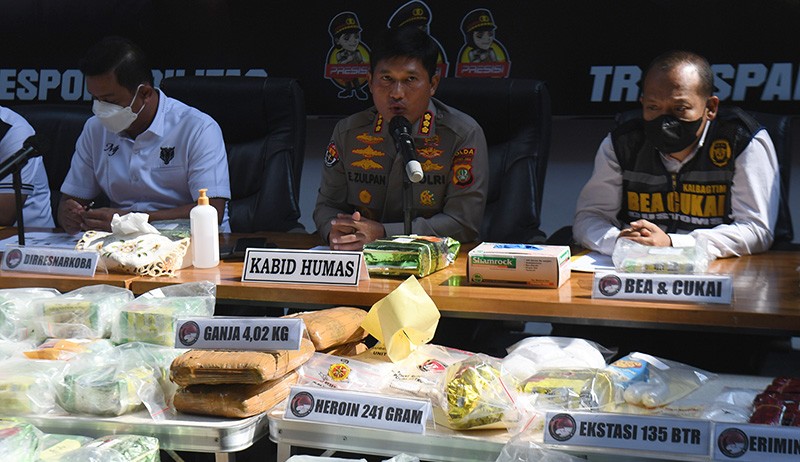 Polda Metro Jaya Gagalkan Peredaran 86 Kilogram Sabu Jaringan Internasional - Bagian 1
