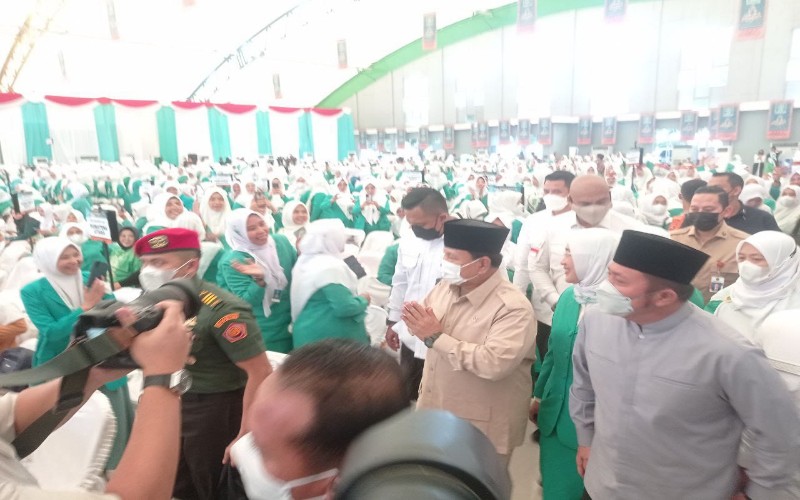 Peserta Kongres Fatayat NU Bacakan Al Fatihah agar Prabowo menjadi Presiden