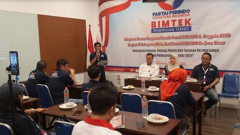 DPW Perindo Jatim Gelar Bimtek Anggota Legislatif, Persiapan Hadapi Verifikasi KPU