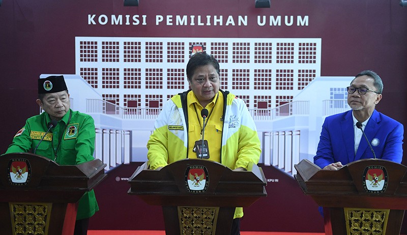 Kompak, 3 Partai Koalisi Indonesia Bersatu Daftar ke KPU - Bagian 3