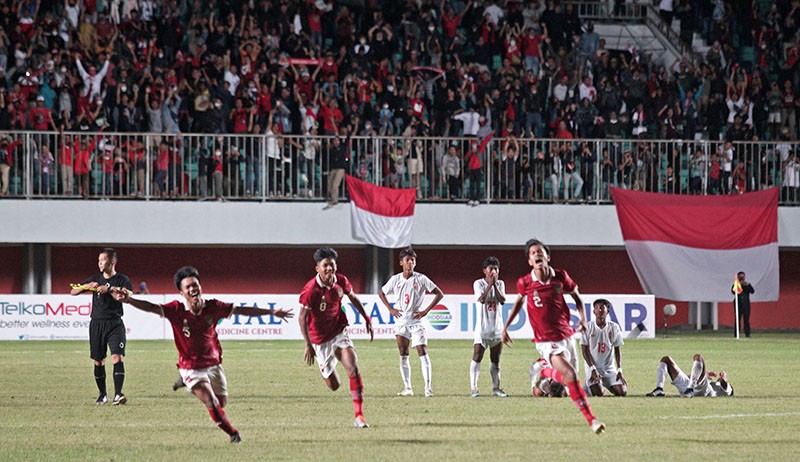 Selebrasi Garuda Muda Lolos Final Piala AFF U-16 2022 - Bagian 1
