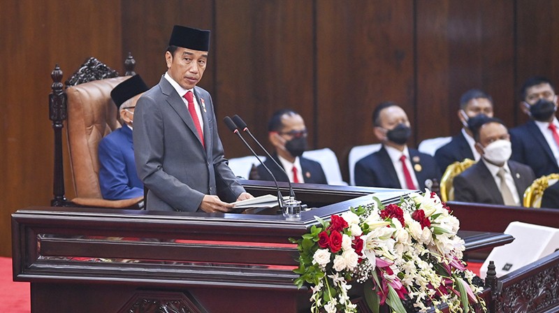 Foto Presiden Jokowi Sampaikan Pidato Pengantar RAPBN 2023 - Bagian 1