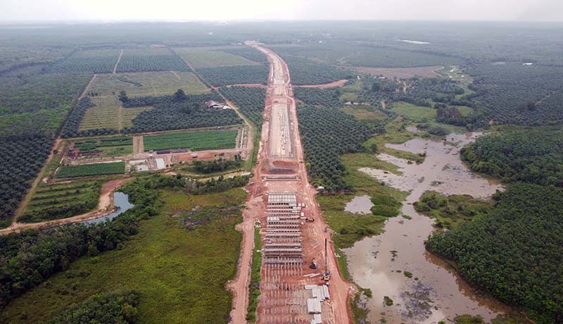 Progres Pembangunan Tol Trans Sumatera Ruas Kayu Agung-Palembang-Betung 5,3 Km - Bagian 1