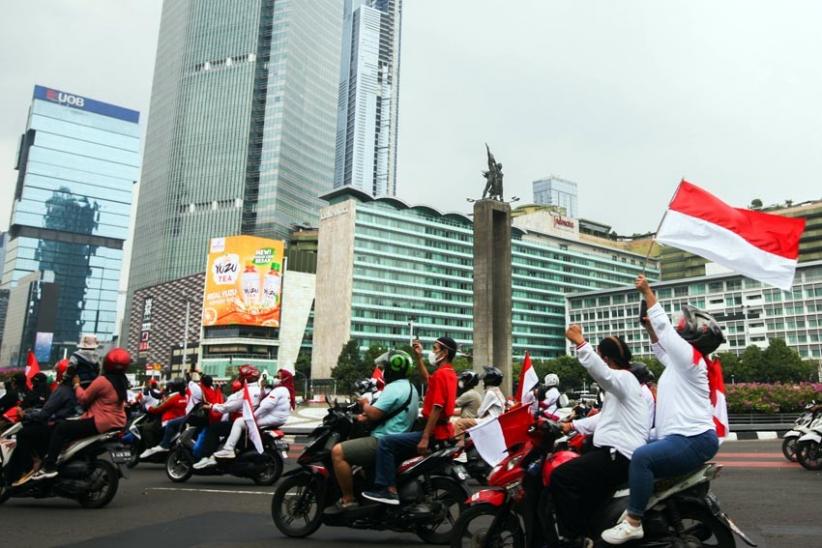 Potret Parade Rakyat Merah Putih Rayakan HUT ke-77 RI - Bagian 7