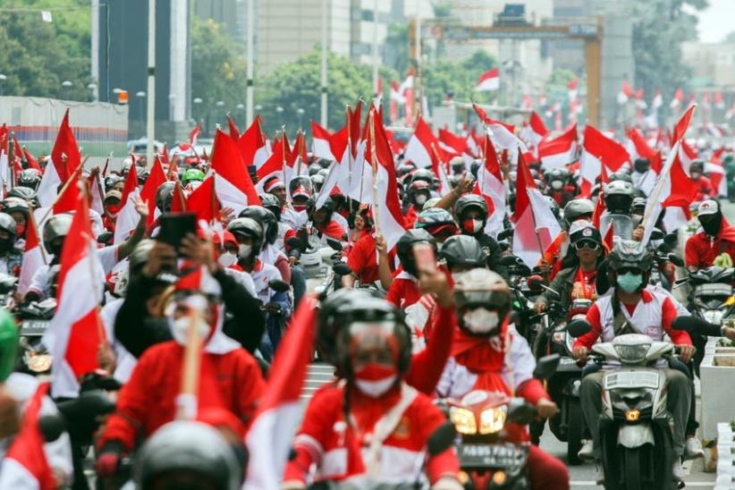 Potret Parade Rakyat Merah Putih Rayakan HUT ke-77 RI - Bagian 2