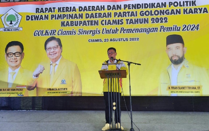 Target Menang 10 Kursi di DPRD Ciamis, Ketua Golkar Jabar Ajak Kader Kompak