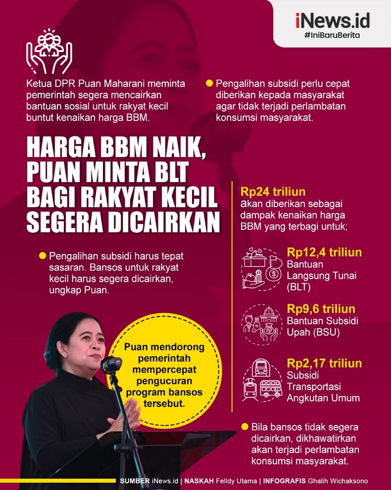 Infografis Puan Maharani Minta BLT bagi Rakyat Kecil Segera Dicairkan 