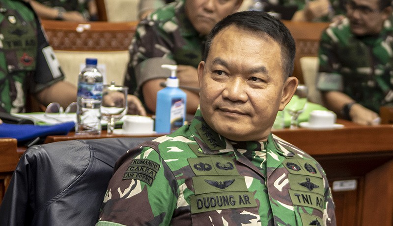 Momen Menhan, Panglima TNI, KSAD dan KSAL Duduk Berdampingan di Komisi I DPR - Bagian 4