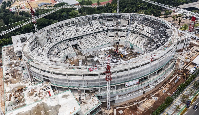 Penampakan Proyek Rp639,1 Miliar Indoor Multifunction Stadium di Samping Stadion GBK - Bagian 3