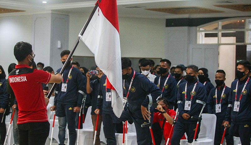Foto Timnas Garuda INAF Berangkat ke Piala Dunia Sepak Bola Amputasi - Bagian 1