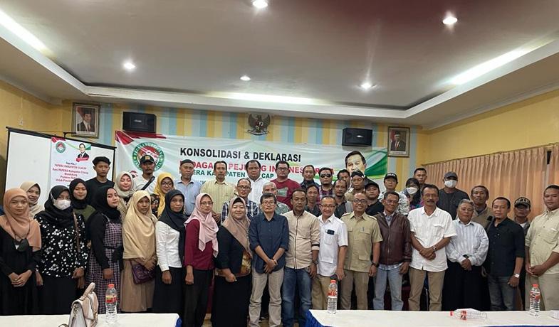 Komunitas Pedagang di Cilacap Deklarasi Dukung Prabowo Presiden 2024