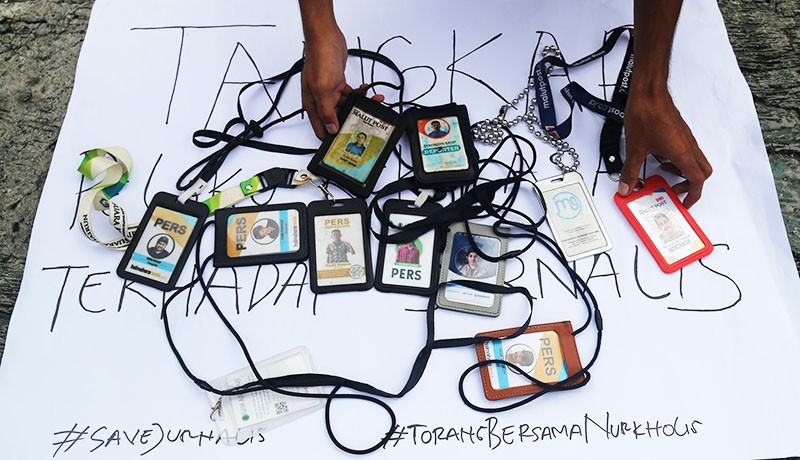 Aksi Tolak Kekerasan terhadap Jurnalis di Ternate - Bagian 1