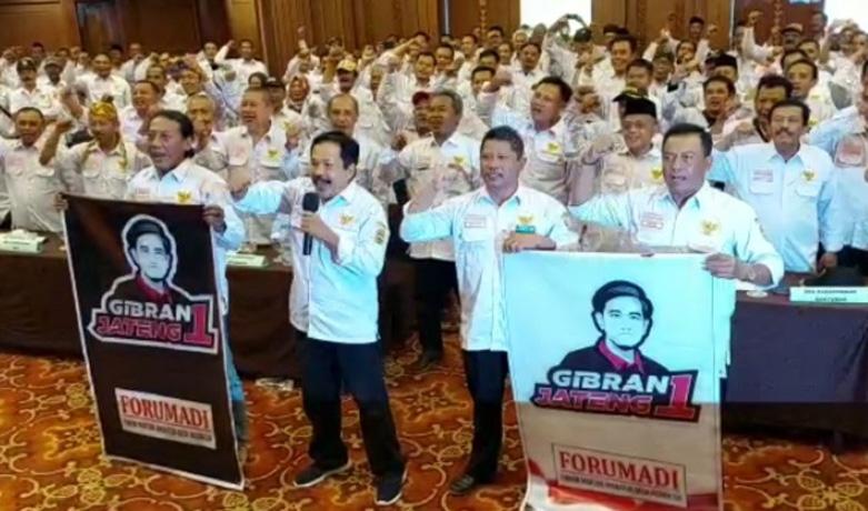  Forum Mantan Aparatur Desa Deklarasi Dukung Gibran Jadi Gubernur Jateng 2024