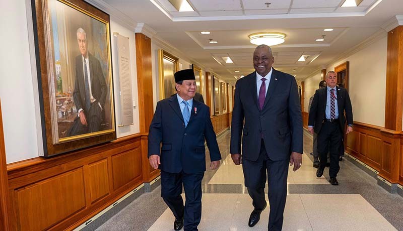 Prabowo Datang ke Pentagon, Temui Menhan AS Lloyd J Austin - Bagian 3
