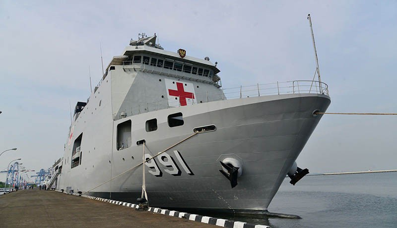KRI Wahidin Sudirohusodo-991 Buatan Indonesia Dikukuhkan jadi RS Terapung - Bagian 1