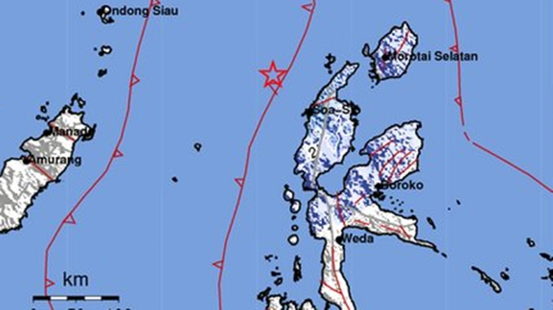 Gempa Magnitudo 4,8 Guncang Halmahera Utara