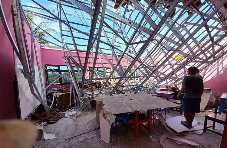 Disdikpora Gunungkidul Terjunkan Tim Trauma Healing, Dampingi Korban Atap Sekolah Ambruk