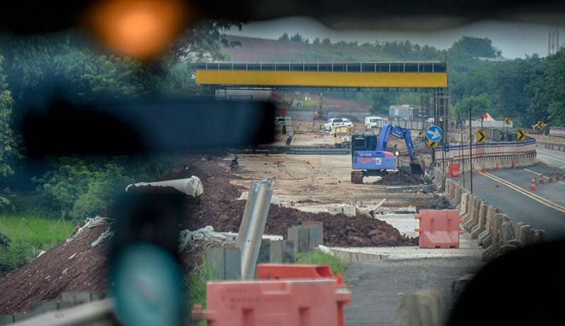Penampakan dari Udara Progres Jalan Tol Jakarta-Cikampek II - Bagian 3