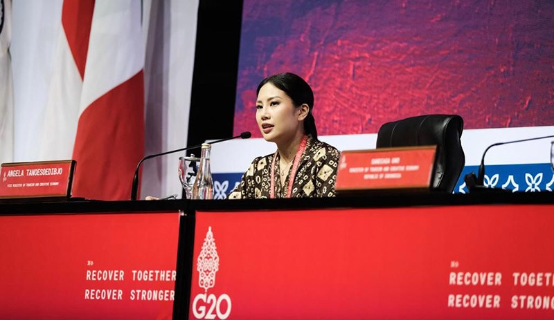 Wamenparekraf Angela: Keragaman Kuliner Nusantara Jadi Diplomasi Gastronomi dalam Spouse Program G20 - Bagian 1
