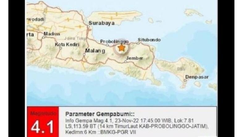 Probolinggo Diguncang Gempa M4,1, BPBD : Belum Ada Laporan Dampak Kerusakan