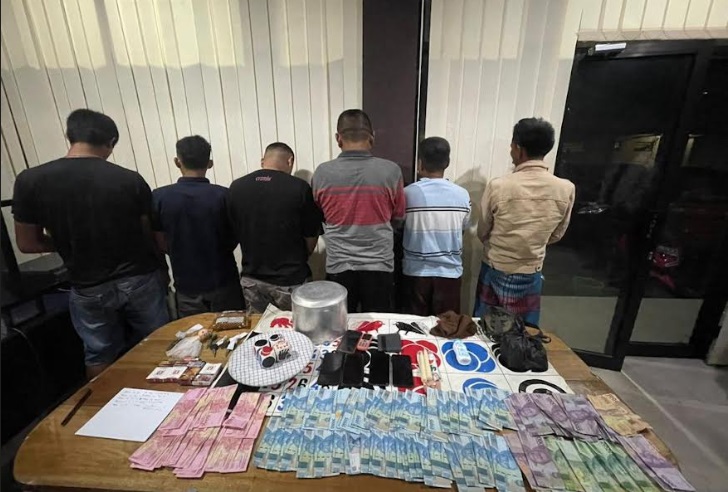 Polisi Gerebek Arena Judi Koprok di Merangin, 6 Orang Diamankan