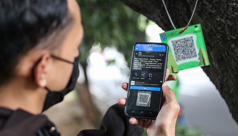 1.500 Pohon Kota Depok Dipasang QR Code - Bagian 1